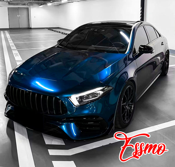 Gloss Metallic Diamond Blue Dry Apply PPF TPU Paint Protection Film