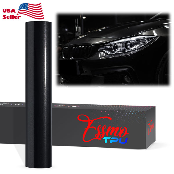 Gloss Metallic Black Dry Apply PPF TPU Paint Protection Film