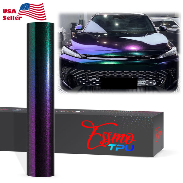 Galaxy Dust Gloss Abyss Green Dry Apply PPF TPU Paint Protection Film
