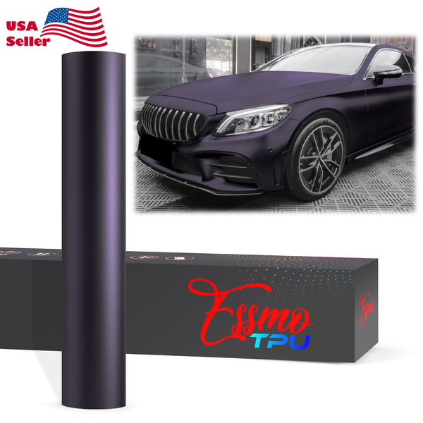 Matte Metallic Midnight Purple Dry Apply PPF TPU Paint Protection Film