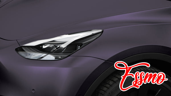 Matte Metallic Midnight Purple Dry Apply PPF TPU Paint Protection Film