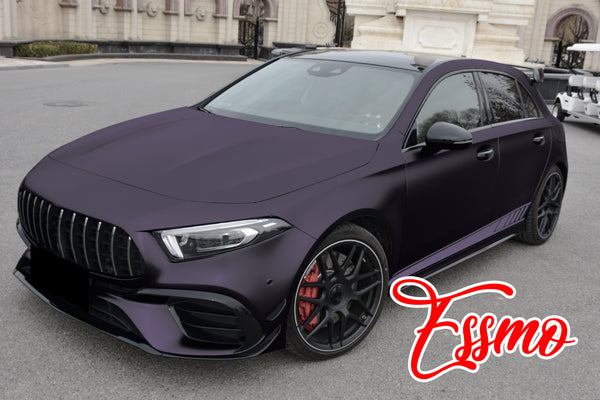 Matte Metallic Midnight Purple Dry Apply PPF TPU Paint Protection Film