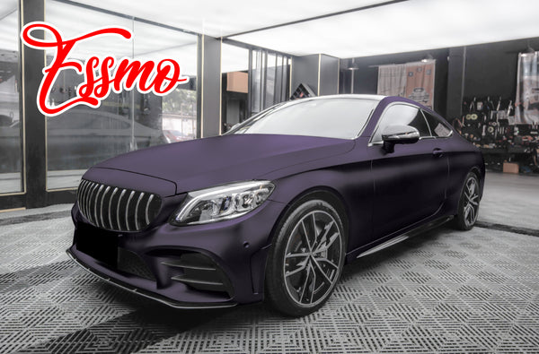 Matte Metallic Midnight Purple Dry Apply PPF TPU Paint Protection Film