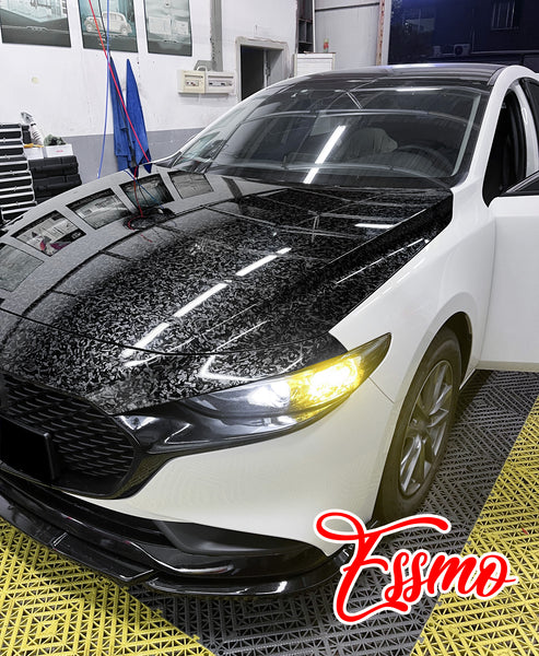 Marble Forged Gloss Silver Dry Apply PPF TPU Paint Protection Film