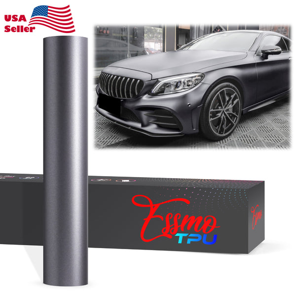 Matte Metallic Titanium Gray Dry Apply PPF TPU Paint Protection Film