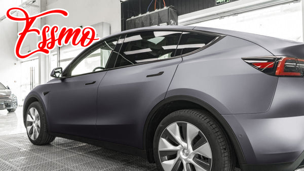 Matte Metallic Titanium Gray Dry Apply PPF TPU Paint Protection Film