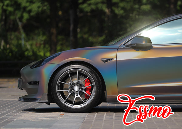 Laser Flip Satin Rainbow Gray Dry Apply PPF TPU Paint Protection Film