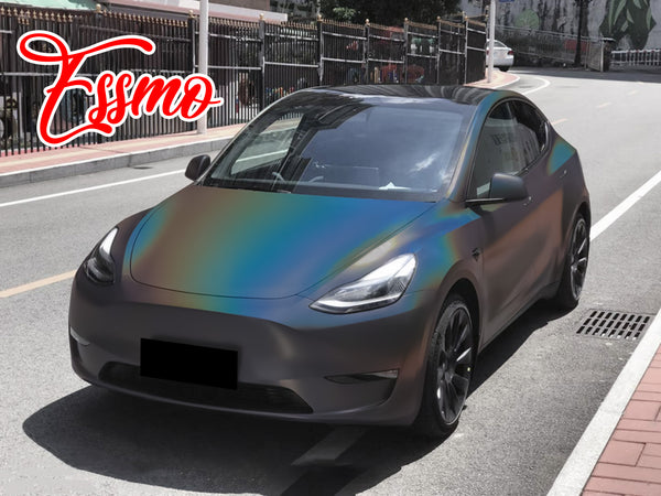 Laser Flip Satin Rainbow Gray Dry Apply PPF TPU Paint Protection Film