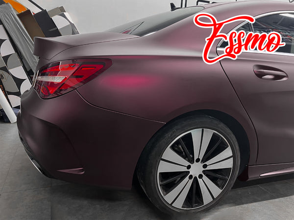 Matte Metallic Plum Purple Dry Apply PPF TPU Paint Protection Film
