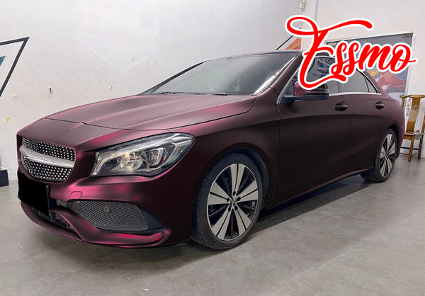 Matte Metallic Plum Purple Dry Apply PPF TPU Paint Protection Film