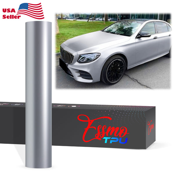 Matte Metallic Alexander Silver Dry Apply PPF TPU Paint Protection Film