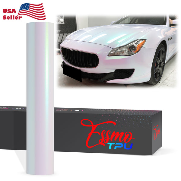 Galaxy Dust Gloss White Green Dry Apply PPF TPU Paint Protection Film
