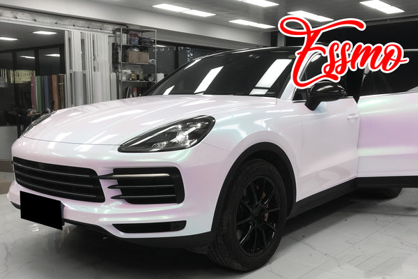 Galaxy Dust Gloss White Green Dry Apply PPF TPU Paint Protection Film