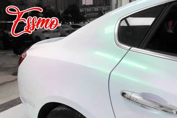 Galaxy Dust Gloss White Green Dry Apply PPF TPU Paint Protection Film