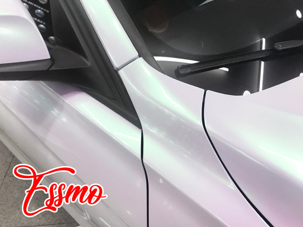 Galaxy Dust Gloss White Green Dry Apply PPF TPU Paint Protection Film