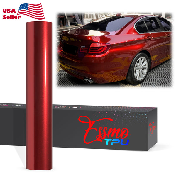 Gloss Metallic Gem Red Dry Apply PPF TPU Paint Protection Film