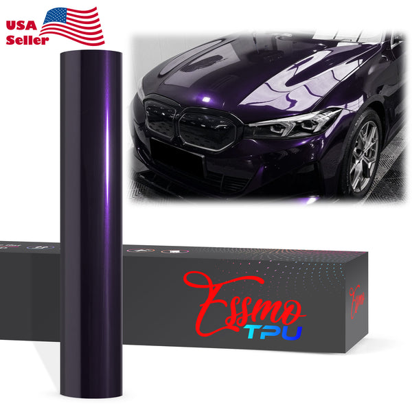 Gloss Metallic Nightfall Purple Dry Apply PPF TPU Paint Protection Film