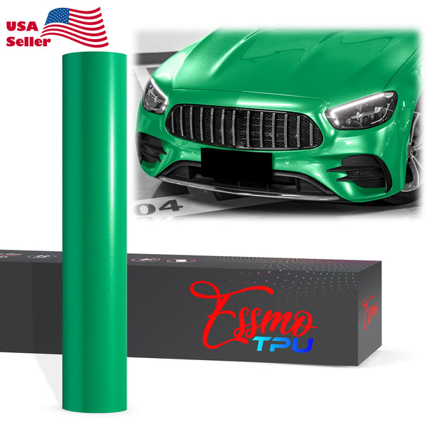 Gloss Metallic Emerald Green Dry Apply PPF TPU Paint Protection Film