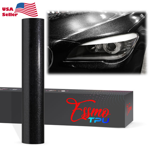 Gloss Metallic Sparkle Black Dry Apply PPF TPU Paint Protection Film