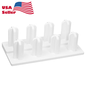 Vinyl Stand PVC White Rolling Floor Rack