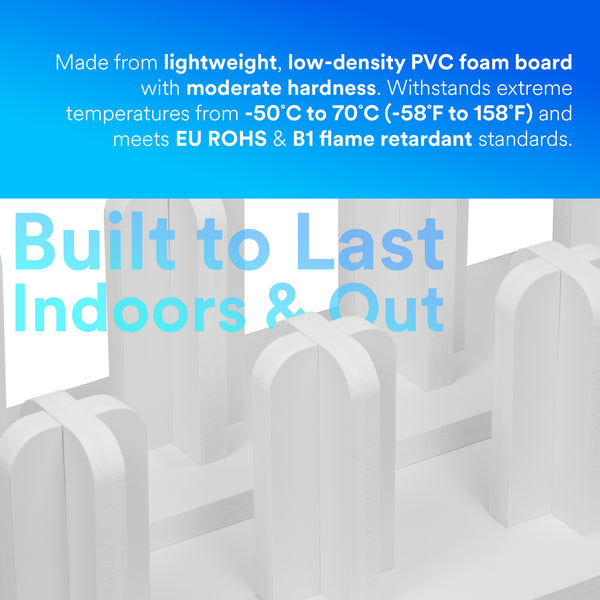 Vinyl Stand PVC White Rolling Floor Rack