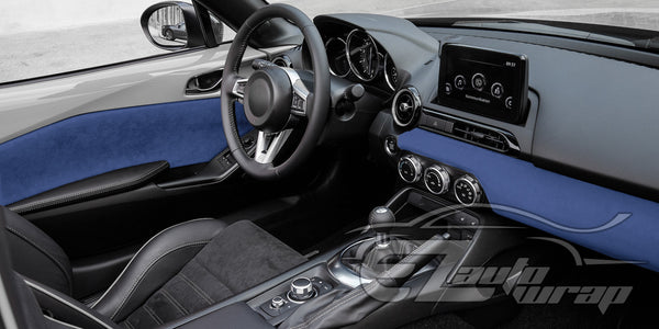 Velvet Stretchable Royal Blue Vinyl Wrap