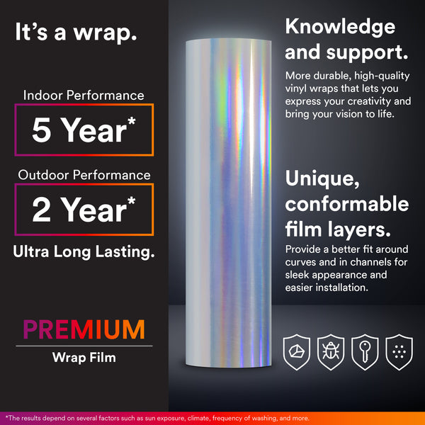 Holographic Black Rainbow Vinyl Wrap