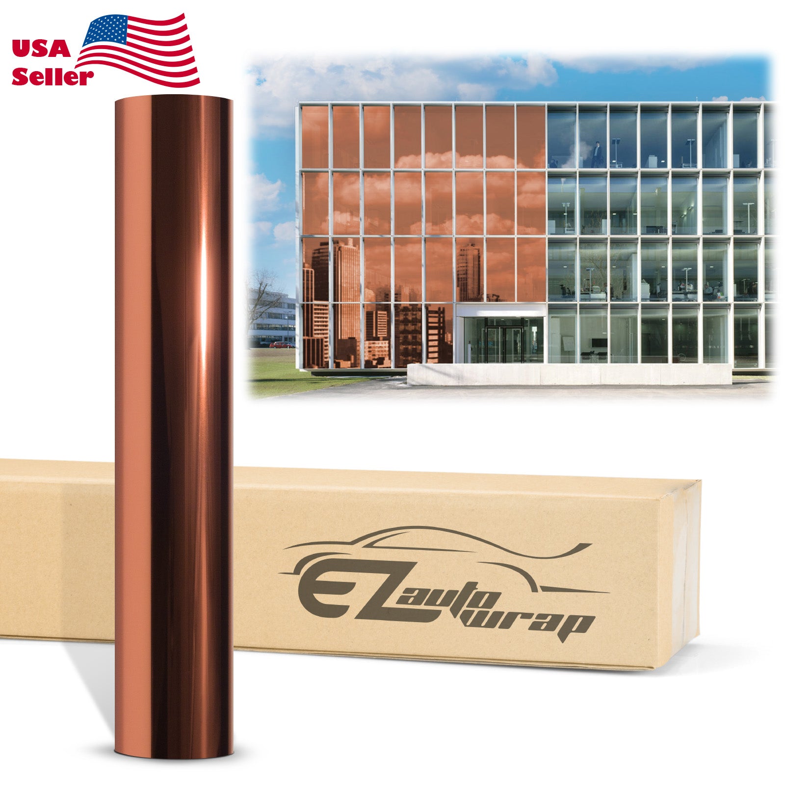 Chrome Window Film Dark Bronze
