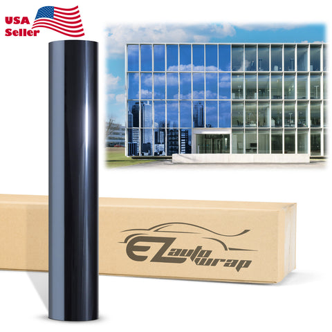 Chrome Window Film Dark Blue