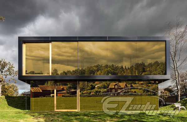 Chrome Window Film Gold Tint #09
