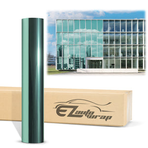 Chrome Window Film Green Tint #12