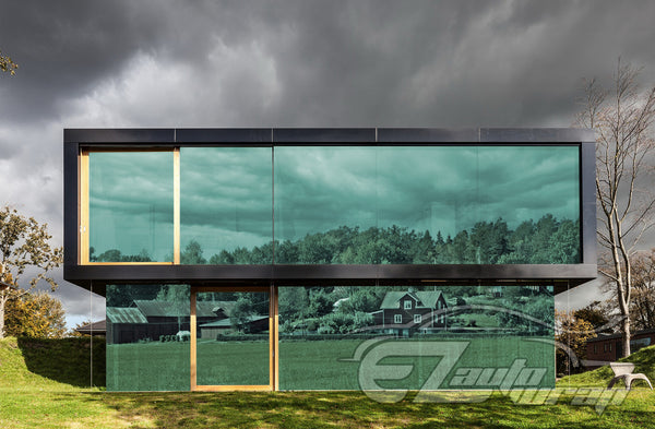 Chrome Window Film Green Tint #12