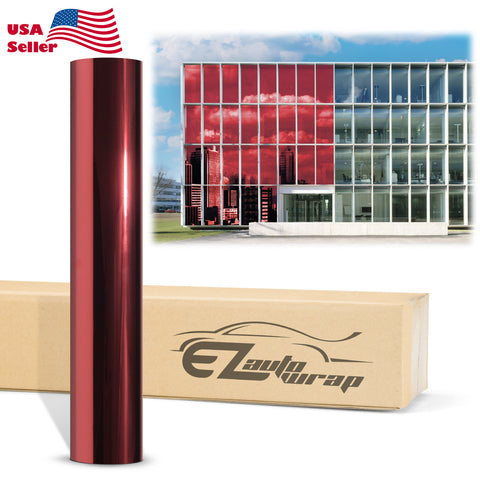 Chrome Window Film Red