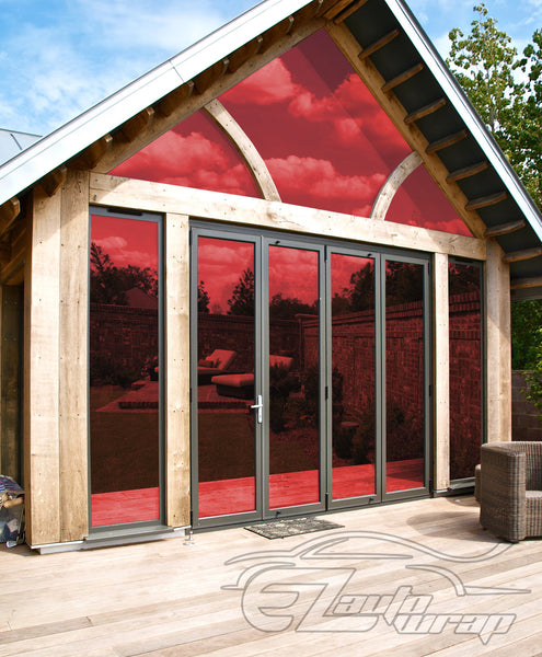 Chrome Window Film Red