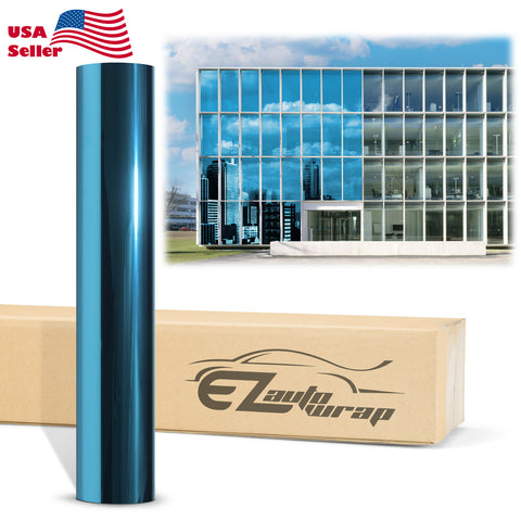 Chrome Window Film Sky Blue