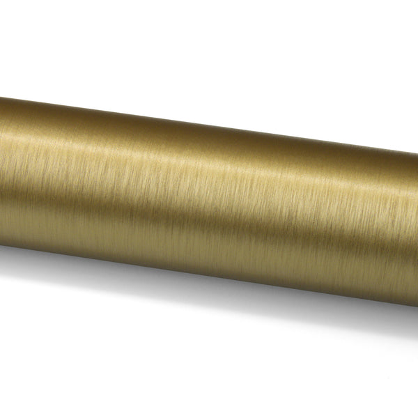 Brushed Aluminum Gold Vinyl Wrap