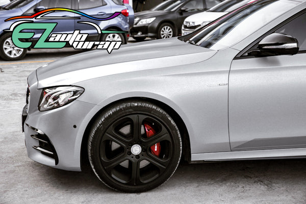 Brushed Aluminum Silver Vinyl Wrap
