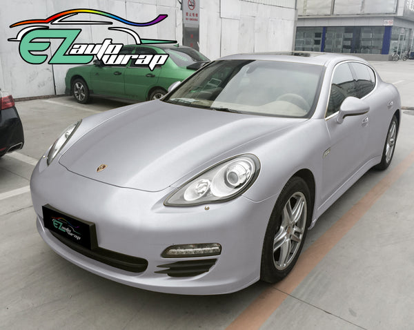 Brushed Aluminum Silver Vinyl Wrap