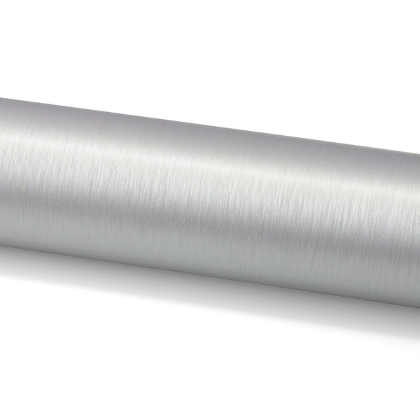 Brushed Aluminum Silver Vinyl Wrap