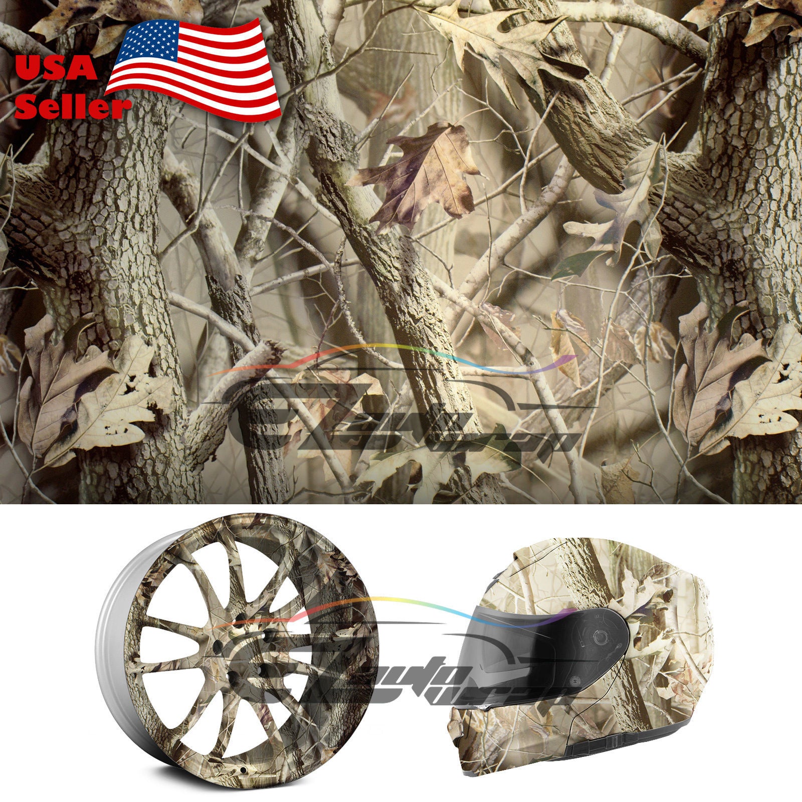19"x38" Hydrographic Film Forest #21