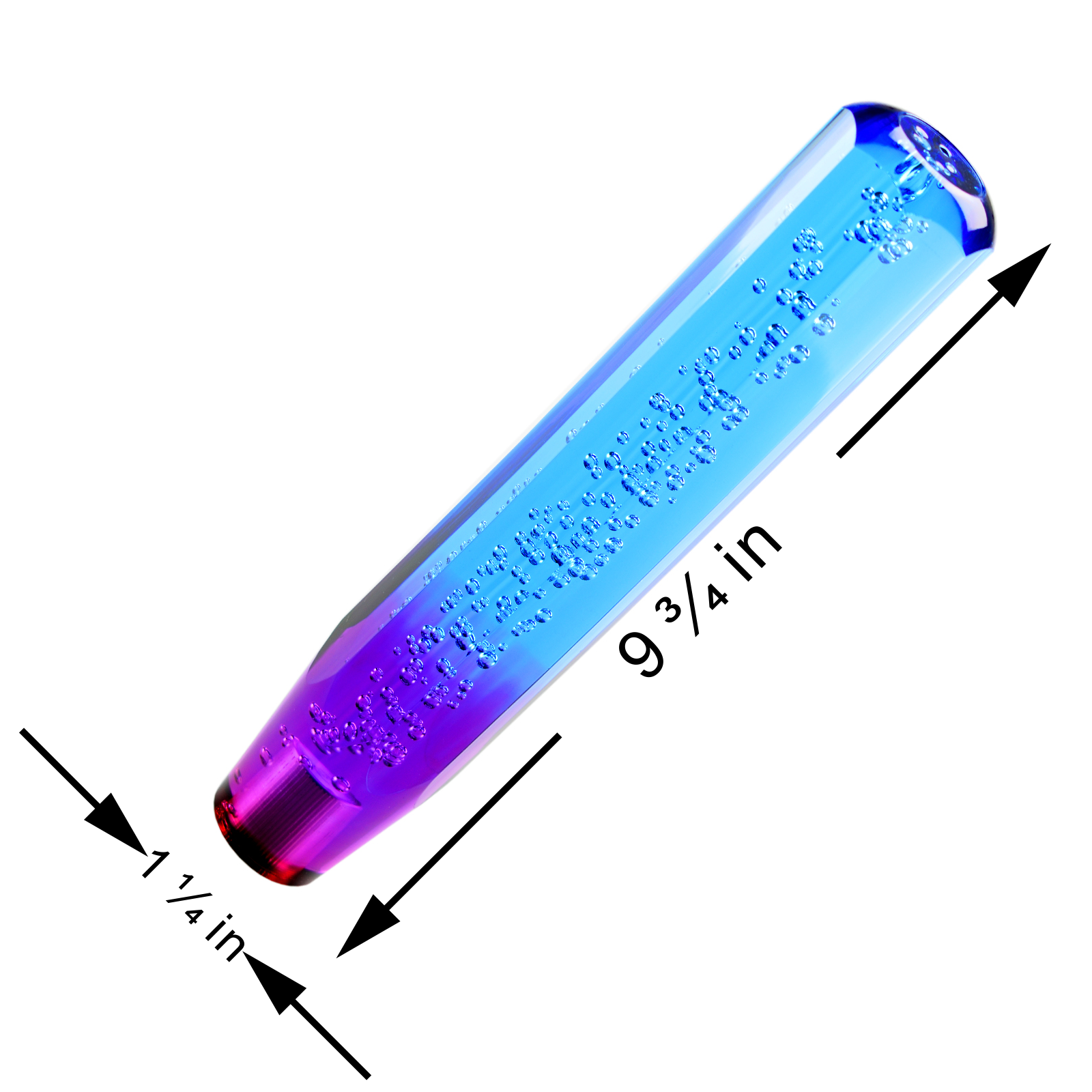 Shift Knob Stick Crystal Purple Blue SK53A (10cm / 15cm
