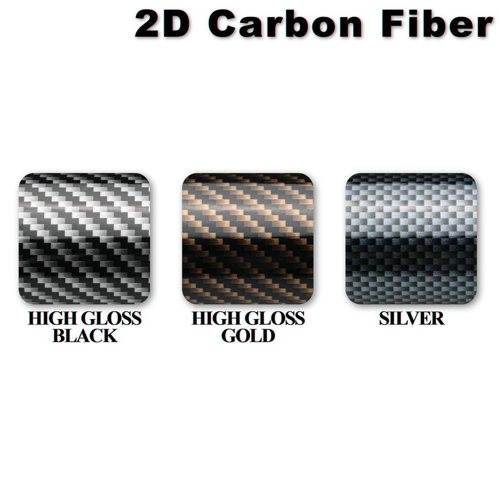 2D High Gloss Black Gold Carbon Fiber Textured Vinyl Wrap – EzAuto Wrap