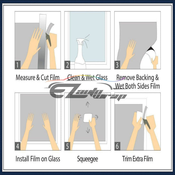 Frosted Clear Carbon Fiber Glass Window Film