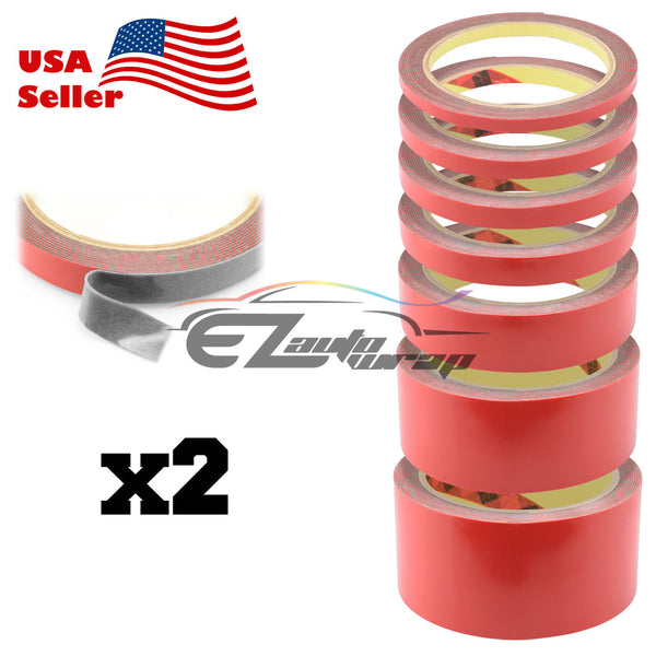 2x 3m/Roll Gray Automotive Acrylic Double Sided Tape