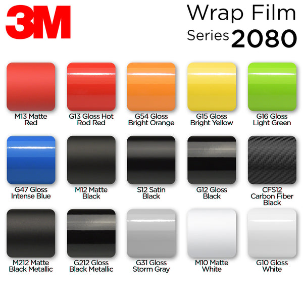 Genuine 3M 2080 Series M212 Matte Black Metallic Vinyl Wrap