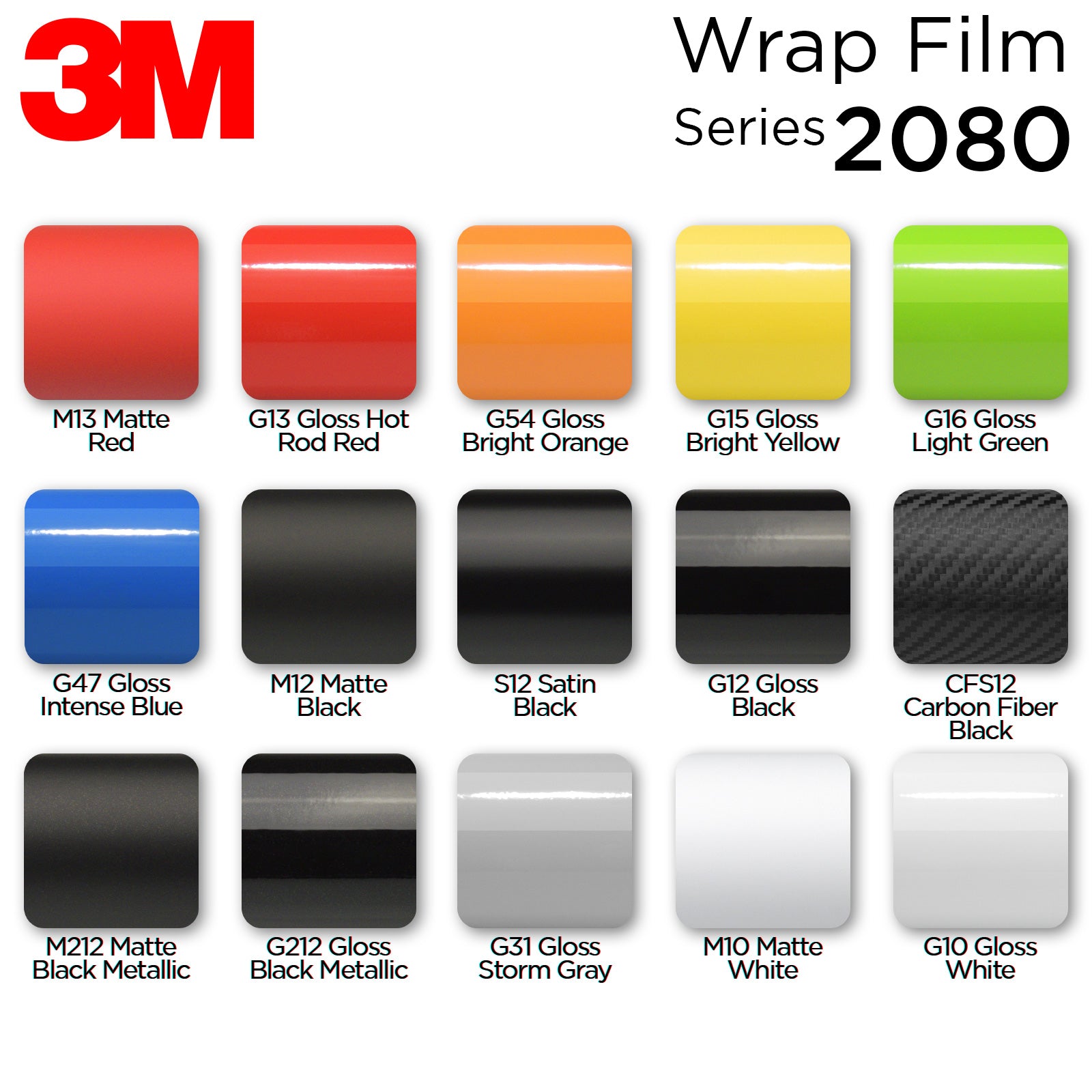 Genuine 3M 2080 Series G54 Gloss Bright Orange Vinyl Wrap – EzAuto