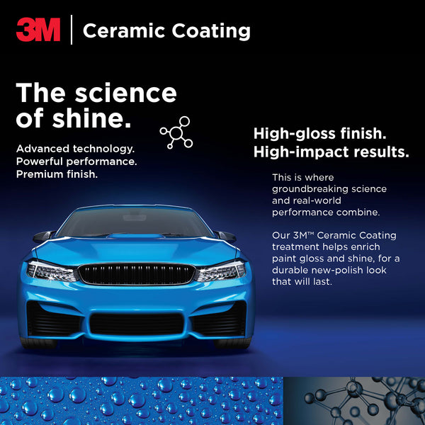 3M™ Ceramic Coating Paint Vinyl Wrap PPF Glass Car Protection High Gloss Finish