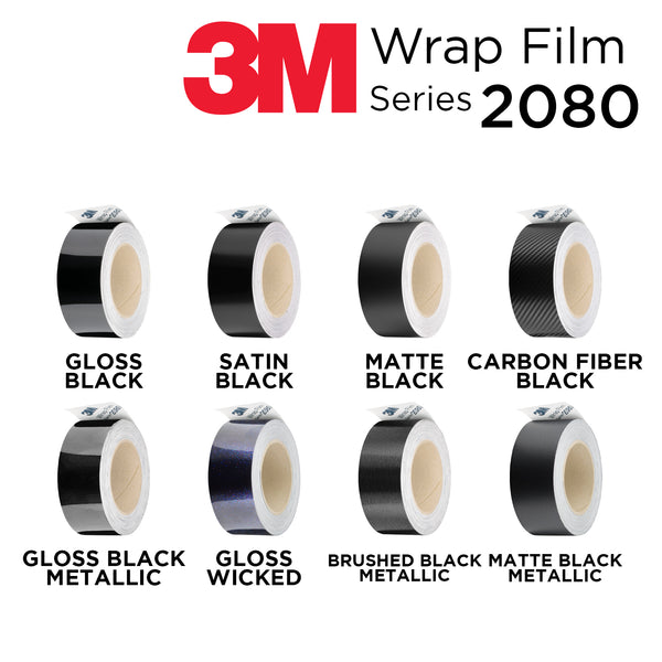 3M 2080 Black Vinyl Chrome Delete Black Out Kit