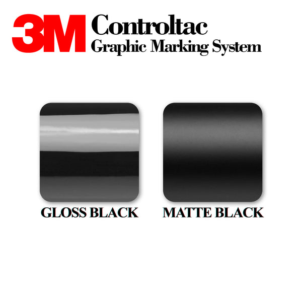 Genuine 3M Controltac Matte Black Vinyl Wrap