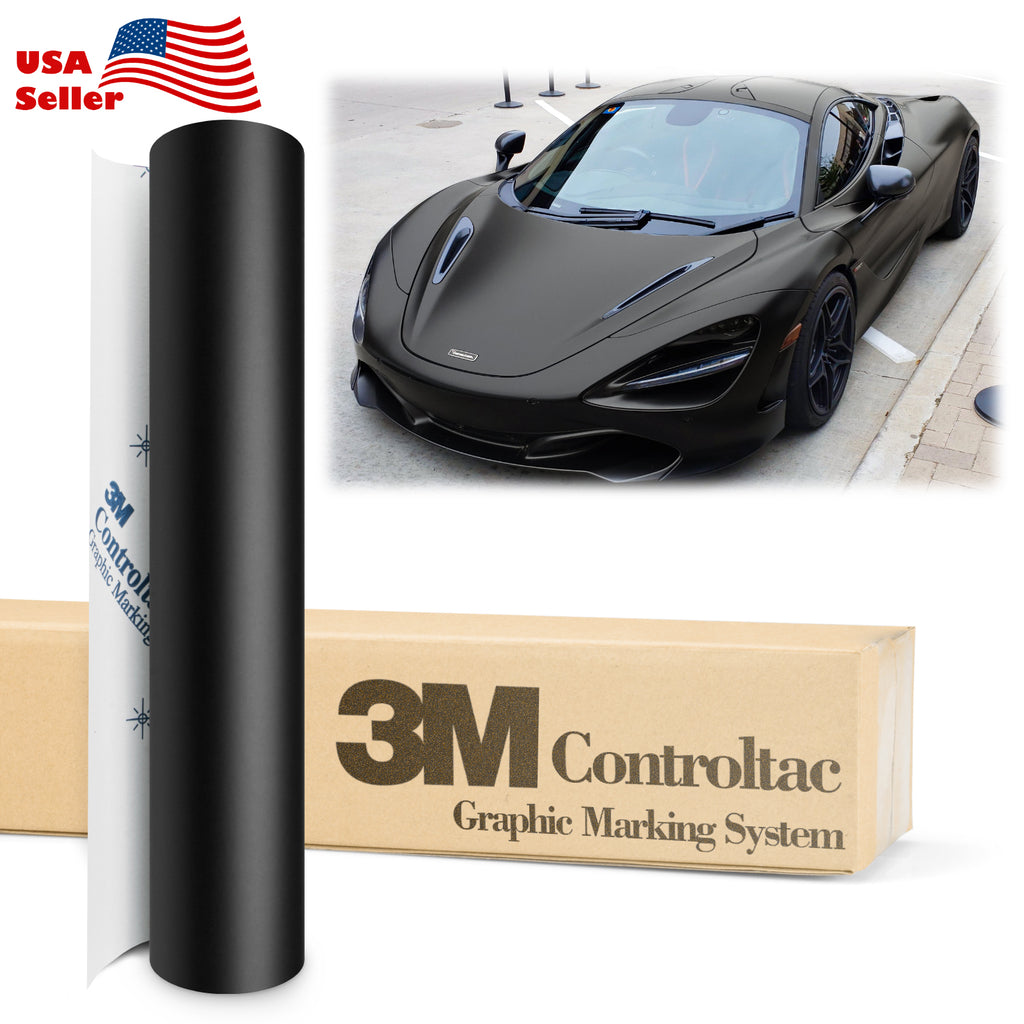 Genuine 3M Controltac Matte Black Vinyl Wrap – EzAuto Wrap